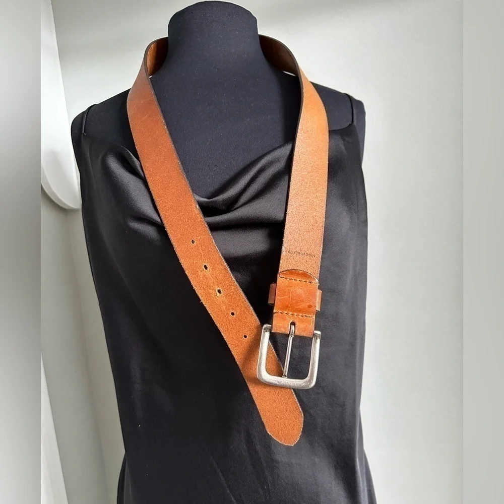 BROTHERS LEATHER SUPPLY CO. Belt Men’s Brown 36 Work Casual Rustic Durable Thick